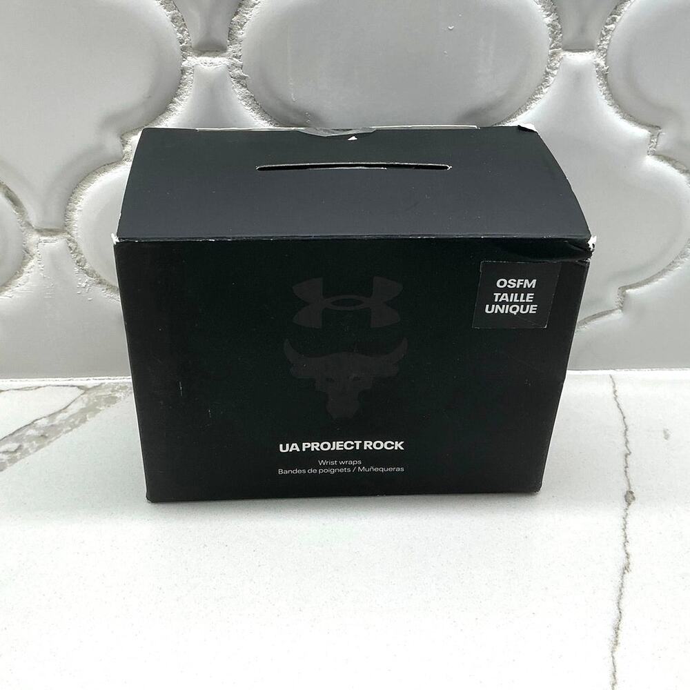 Under Armour UA Project Rock Wrist Wraps Weightlifting Straps - Brand New Sealed